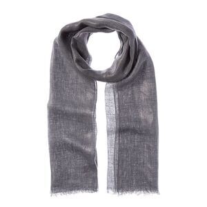 Brunello Cucinelli Linen Scarf, Grey